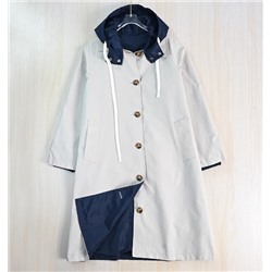 Женский двусторонний осенний плащ