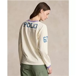 Женский свободный лонгслив Pol*o Ralp*h Laure*n