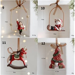 Елочные игрушки в ретро стиле 🎄Материал: смола. Набор 2 шт