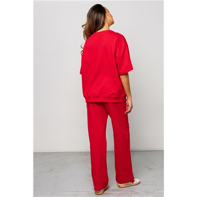 Костюм брючный с футболкой 403RED