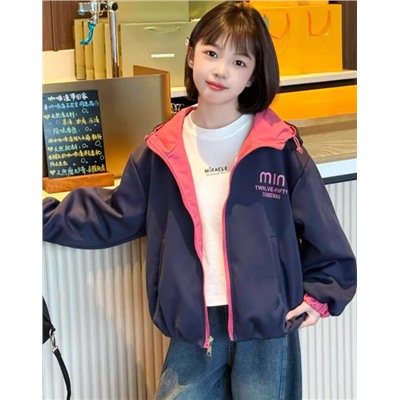 Двусторонняя ветровка для девочек