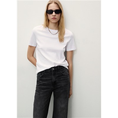 Jeans Danila wide leg tiro alto