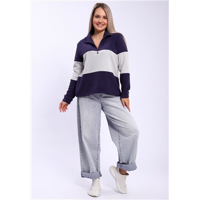 654 Толстовка флис Колор-блок