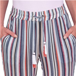 Damen Hose bunt gestreift