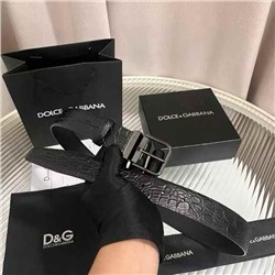 Кожаный ремень с классическим зажимом  Dolc*e & Gabban*a