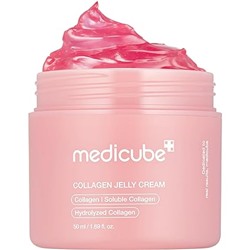 Мedicube Collagen Jelly Cream- Niacinamide & Freeze-Dried Hydrolyzed Collagen - Boosts skin's barrier hydration and gives 24h Glow & Lifted Look - Korean skincare (1.69 Fl Oz (Pack of 1))