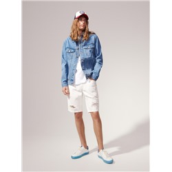 Shorts im Regular-Fit aus Denim