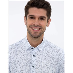 Beyaz Slim Fit Uzun Kollu Gömlek