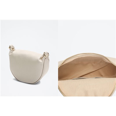 Bolso de piel Amely Beige