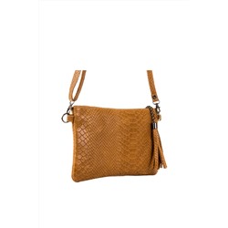 Bandolera de piel Camel - Firenze Artegiani