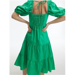 Baumwollkleid mit Rüschen