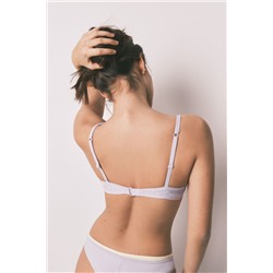 Sujetador push up algodón lila