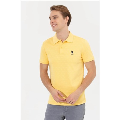 Erkek Açık Sarı Polo Yaka Tişört