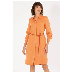 Kadın Kiremit Dokuma Elbise