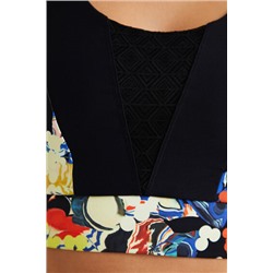 Top slim tirantes flores