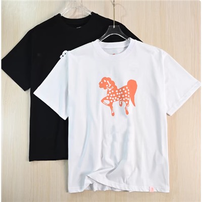 Японская комфортная дышащая хлопковая футболка 2  цвета