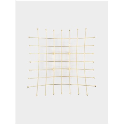 Корзина для фруктов, 28 см, металл, золотистая, Паутина, Spin