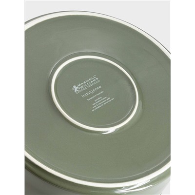 Кастрюля, 3 л, с крышкой, фарфор P, серо-зеленая, Indulgence