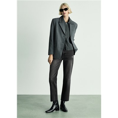 Jeans Blanca rectos crop