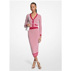 Michael Kors Outlet Tile Jacquard Midi Skirt
