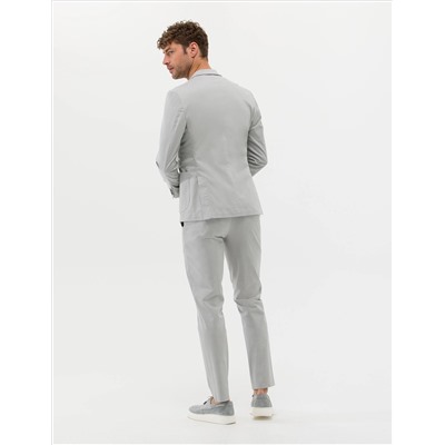 Gri Ekstra Slim Fit Spor Takım Elbise