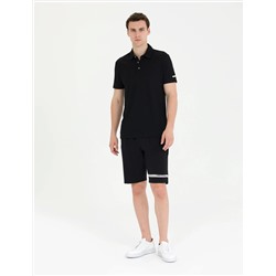 Siyah Slim Fit Polo Yaka Tişört