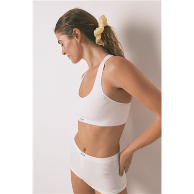 Boxer sin costuras blanco