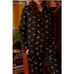 Черная шоколадная рубашка