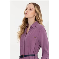 Kadın Menekşe Dokuma Elbise