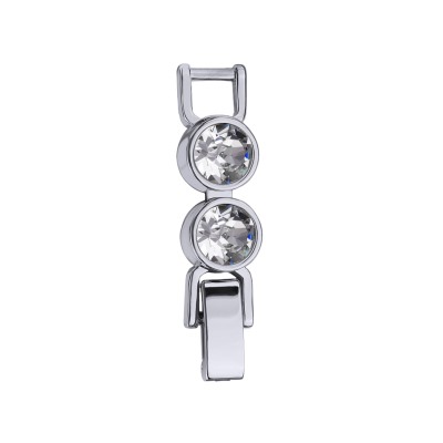 Удлинитель Теннис 2см (кристаллы SW белые 6мм; покрытие родий)