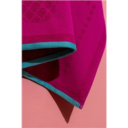 Sorle %100 Pamuk Plaj Havlusu - Fuşya - 70x150 cm