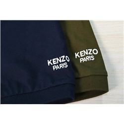 Простая повседневная мужская рубашка-поло из хлопкового пике КЕНЗ*О