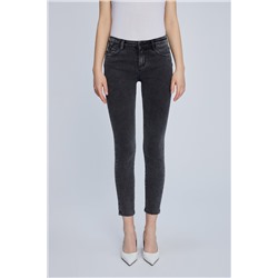 Vaquero skinny fit 7/8 Negro
