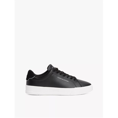 Coated Leather Court Sneaker