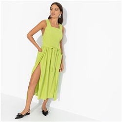 Сарафан с завязками на запах, Захватывающе стильная (лайм)