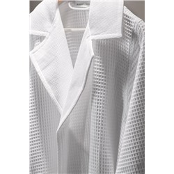 Blois %100 Pamuk Unisex Bornoz - Beyaz - Lüks Koleksiyon