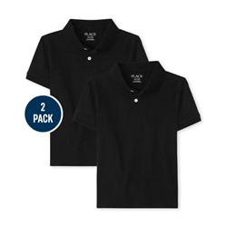 The Children’s Place  Boys Uniform Pique Polo 2-Pack - Multi Clr