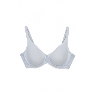 Sujetador reductor microfibra y encaje azul REAL