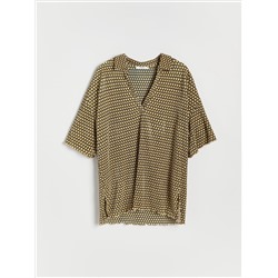 Gemusterte Bluse
