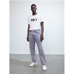 Baggy-Jeans mit Acid-Wascheffekt