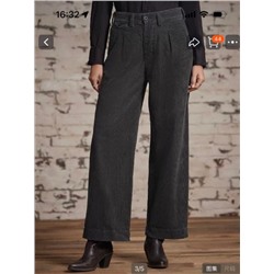 Плотные хлопковые брюки с прямой посадкой