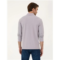 Lila Slim Fit Basic Sweatshirt