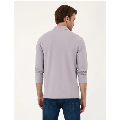 Lila Slim Fit Basic Sweatshirt
