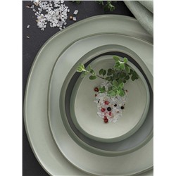 Тарелка суповая, 19 см, 1.0 л, зелёная, Organica