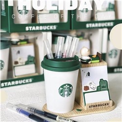 Интересная подставка под ручки, телефон или заметки  СТАРБАК*С