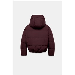 SHORT WATER-REPELLENT WINDPROOF HOODED ANORAK