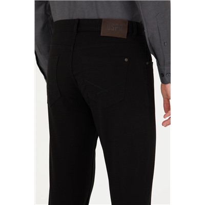 Erkek Siyah Kanvas Pantolon