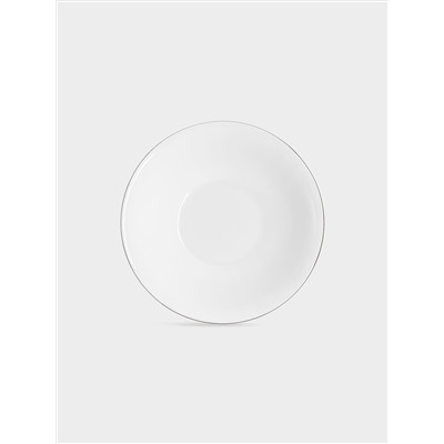 Сервиз обеденный, 6 перс, 21 пр, фарфор F, белый, с серебристым кантом, Lotus silver