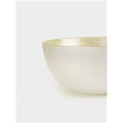 Салатник, 15х8 см, 440 мл, стекло, молочный/шампань, Marbella