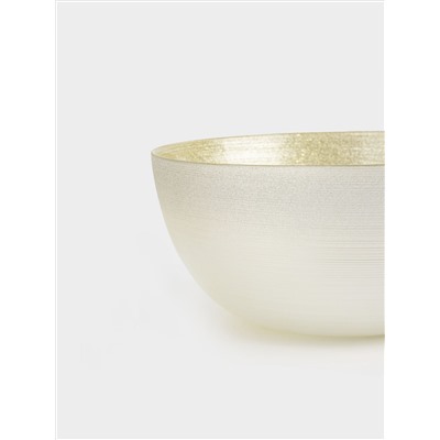 Салатник, 15х8 см, 440 мл, стекло, молочный/шампань, Marbella